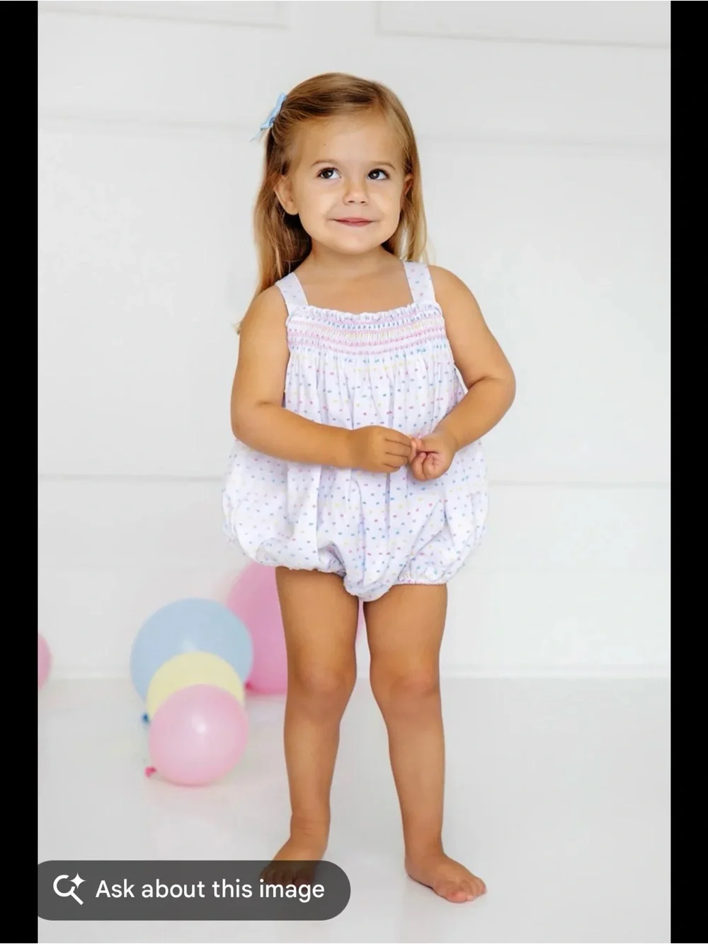 The Beaufort Bonnet Company White Bubble One-Piece with Pastel Dot Print - Picture 4 of 4